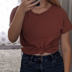 American Eagle Burnt Red/Orange Tee